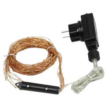 

Copper Wire Tree And Rattan String Lights Christmas Day Lights Led Water Pony Tail Light Decorative Lights