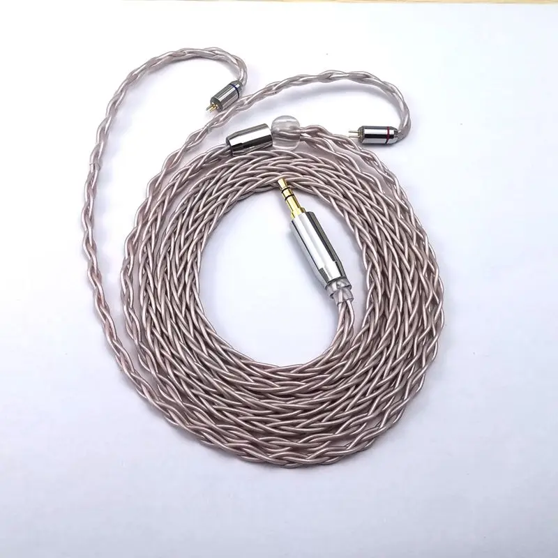 Fone de Ouvido Pérola em pó Exterior para Zs10 Núcleos Único Cristal Cobre Cabo Atualização Mmcx 0.78mm Pvc Plástico Pele Pro Zsn As16 8 - Image 6
