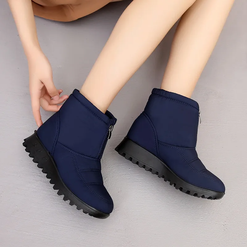 BEYARNENew boots2019winter брендовая теплая обувь; нескользящая подошва; Водонепроницаемая зимняя обувь Женские ботинки для Матери Повседневные хлопковые ботинки зимние ботинки женская обувь