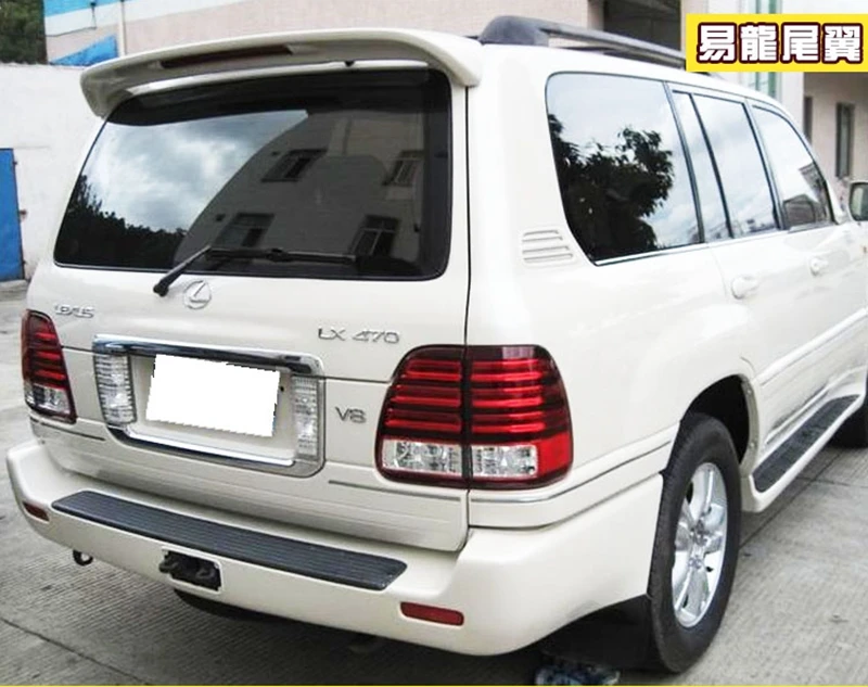 MONTFORD для Lexus LX470 спойлер 2004 2005 2006 2007 2008 ABS Пластик Неокрашенный Грунтовка Цвет задний багажник загрузки губ крыло спойлера