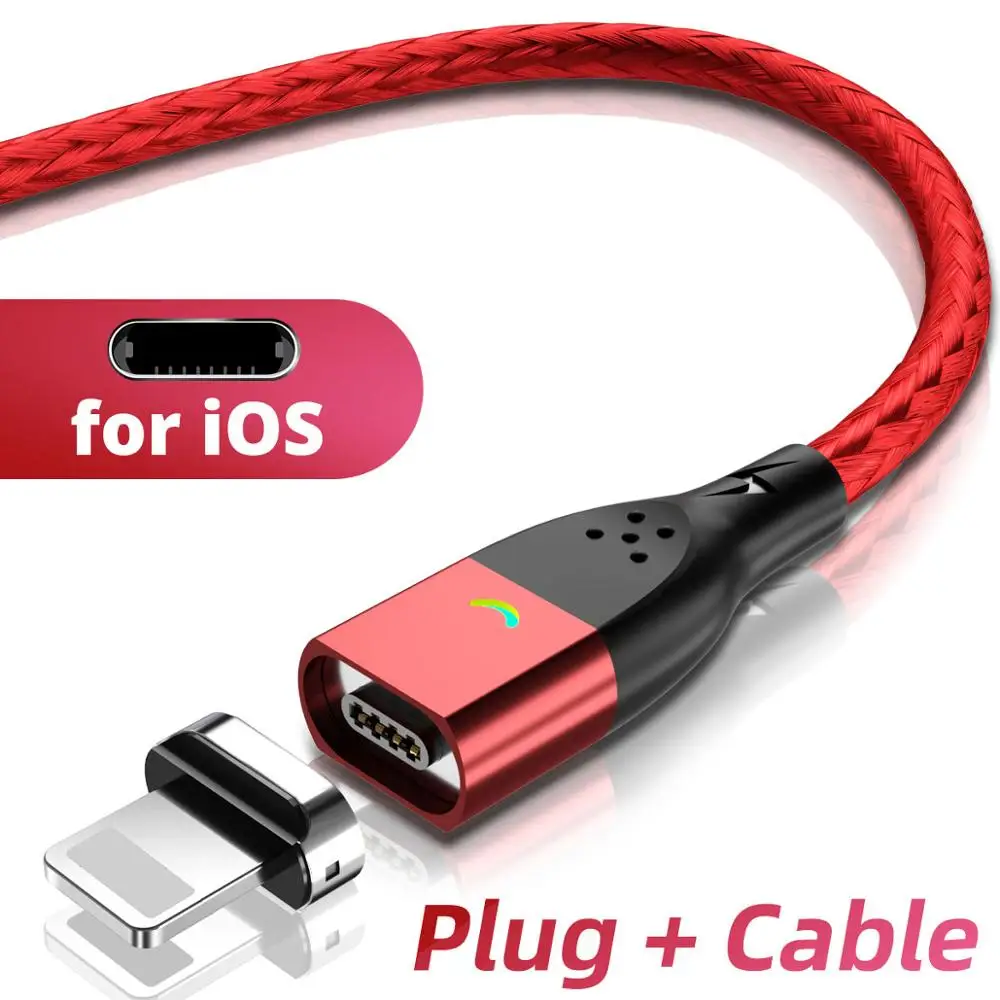 FONKEN Magnetic Cable Micro USB Type C Magnetic Charging Cables Magnetic Charger for iPhone Samsung Huawei Xiaomi Quick Charge android phone charger Cables