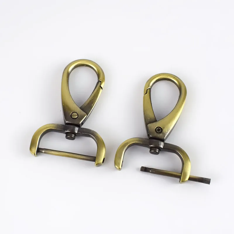 brushantiquebrass 5 шт. 26 мм Металлические пряжки для сумки, ошейник для собак, вешалка с застежками-омарами, брелок, поворотный триггер, зажим, защелкивающийся крючок, аксессуары для самостоятельной сборки - Цвет: brushantiquebrass
