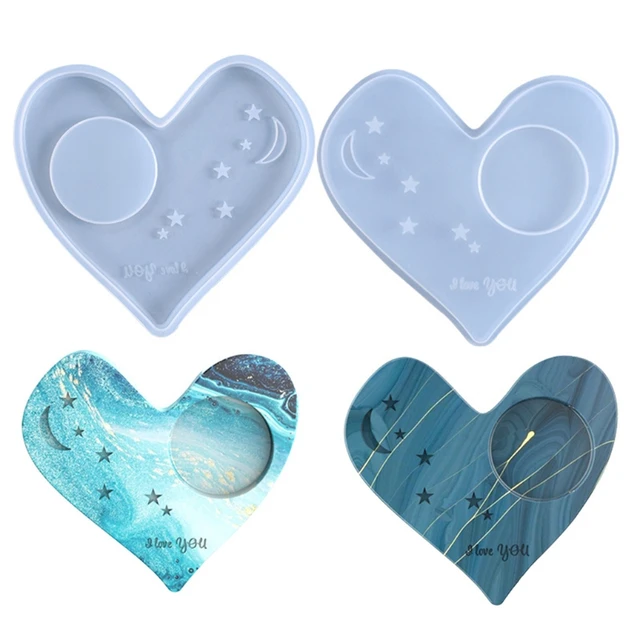 DY0173 2.5/2.8/3.3/3.9 in Geode Car Coaster Mold Agate Resin Silicone Molds  DIY Epoxy