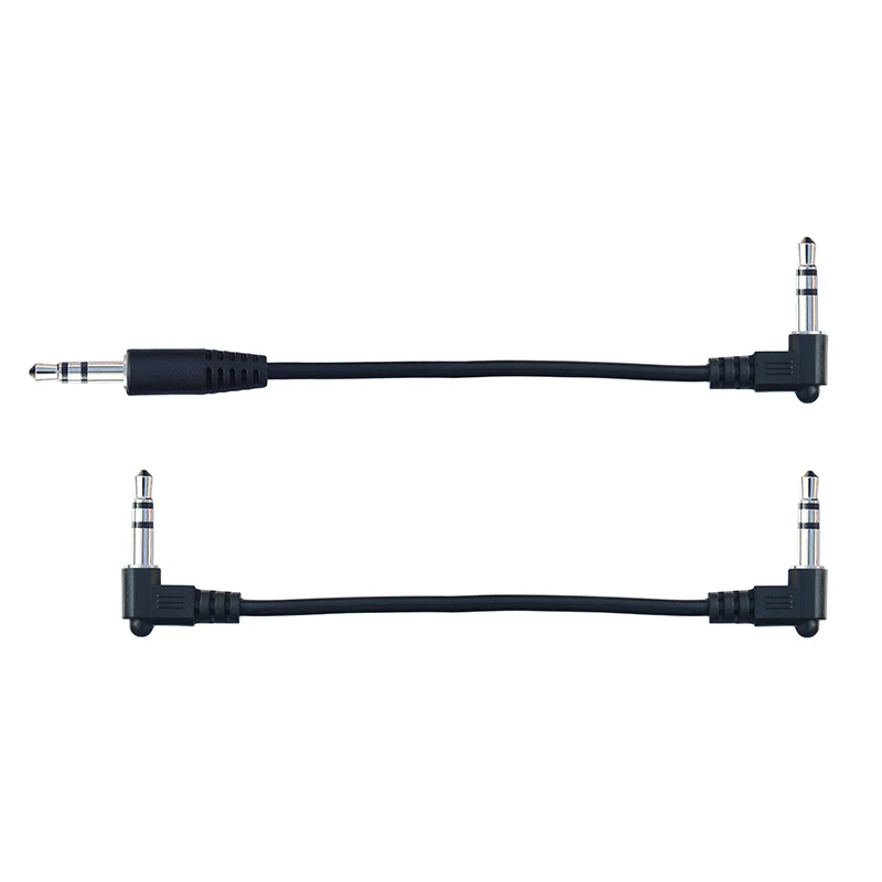 3.5mm Male to Male Stero Audio Cable 15cm 20cm 30cm Short 90 Degree Angled 3 Pole Car AUX MP3/MP4 Audio Cable