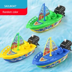 Jouets flottants dans l'eau pour enfants, 1 pièce, bateau rapide, jouet de bain à remonter, horloge, classique, pour garçons, hiver 