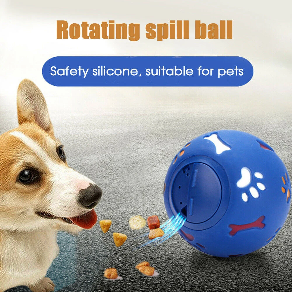 2020 multifuncional de comida de perro jugar pelota de hule de juguete masticar dispensador de fugas interactivo para mordedor Dental juguete de entrenamiento pelota