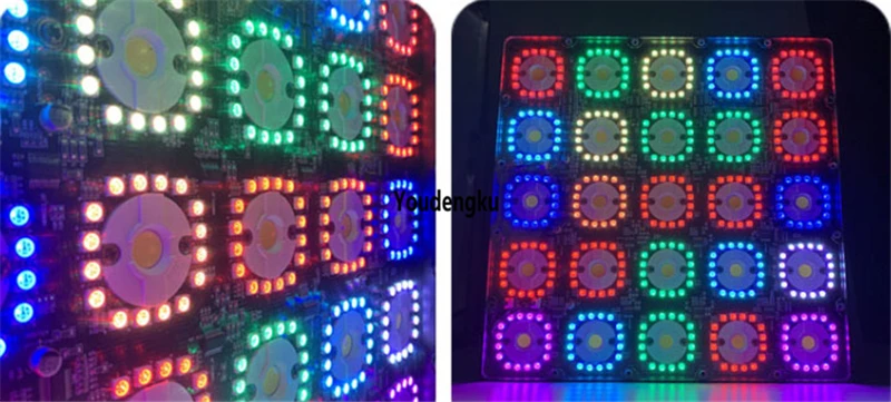 4 шт. с flightcase dj огни 25 шт. led COB Матрица led DMX пиксель rgb led диджей мерцающий свет сценический эффект Освещение