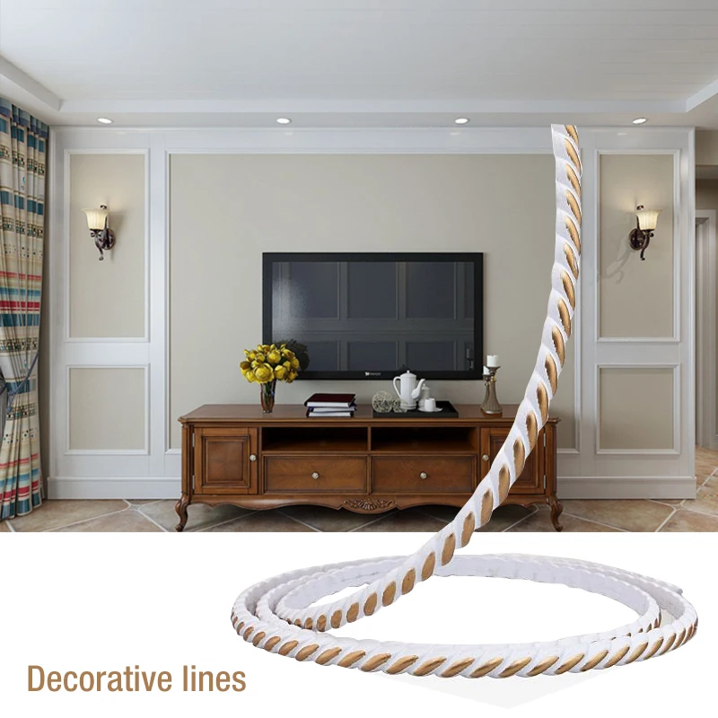 Home Décor PVC FlexibleBendable Ribbon Rope Panel Moulding Mirror