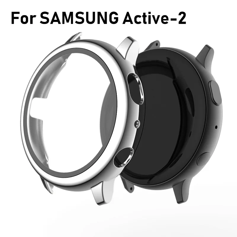 Чехол со стеклом для защиты экрана Samsung Galaxy Watch Active 2 40 мм 44 жесткий защитный чехол