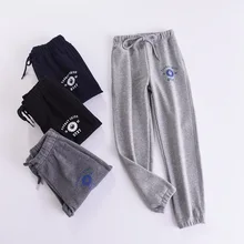 Новые стильные детские спортивные штаны на осень и зиму спортивные штаны для больших мальчиков брюки для молодых студентов вязаные штаны с бархатной подкладкой