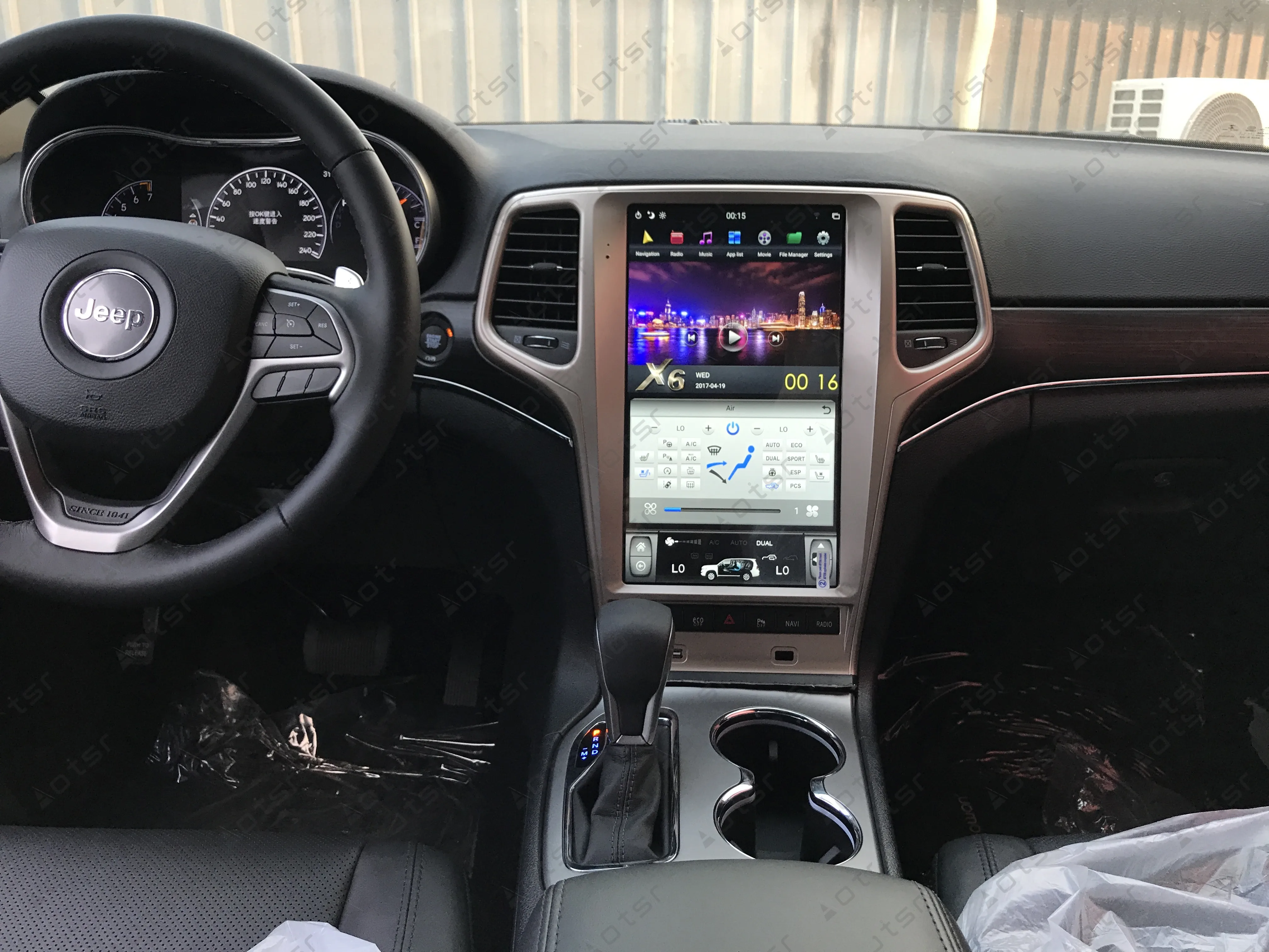 AOTSR 13," wifi DSP Android 8,1 Tesla стиль автомобиля gps навигация для JEEP Grand Cherokee 2010- Золотой мультимедийный плеер радио