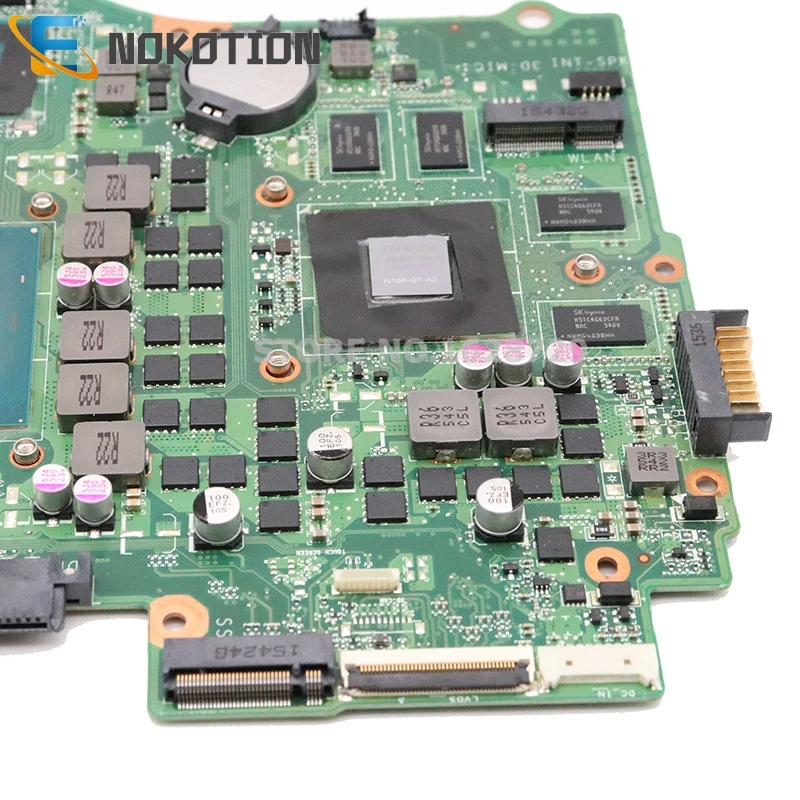 NOKOTION для hp павильон 15-AK Seies Материнская плата ноутбука DAX1PDMB8E0 832848-001 15,6 ''SR2FQ I7-6700HQ cpu GTX 950M 4GB GDDR3