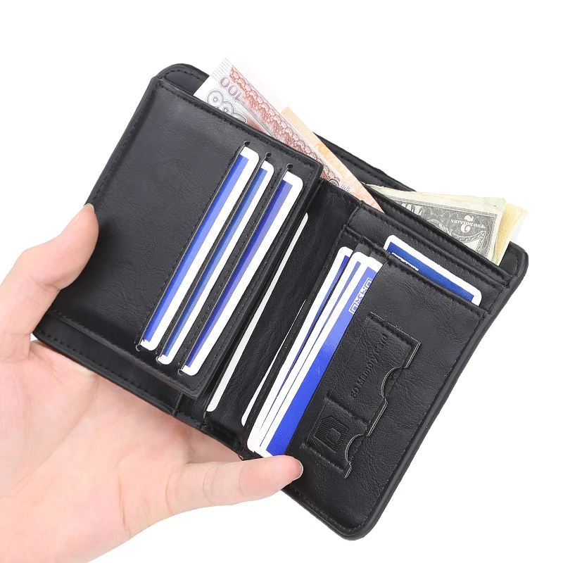 Франция короткая модель горячая распродажа мужской бумажник корейский стиль Бизнес Мужские Двойные кошельки