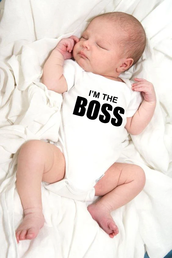 Newborn Baby Girl Boy Boss Bodysuit Romper Jumpsuit Playsuit Sunsuit Outfits Clothes