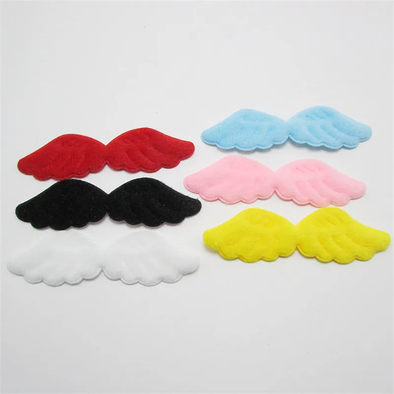 Flannelette Cartoon Cute Angel Wing Ornament DIY Craft Supplies Clothing Scarf Accessories Headwear Materials 10-70Pcs