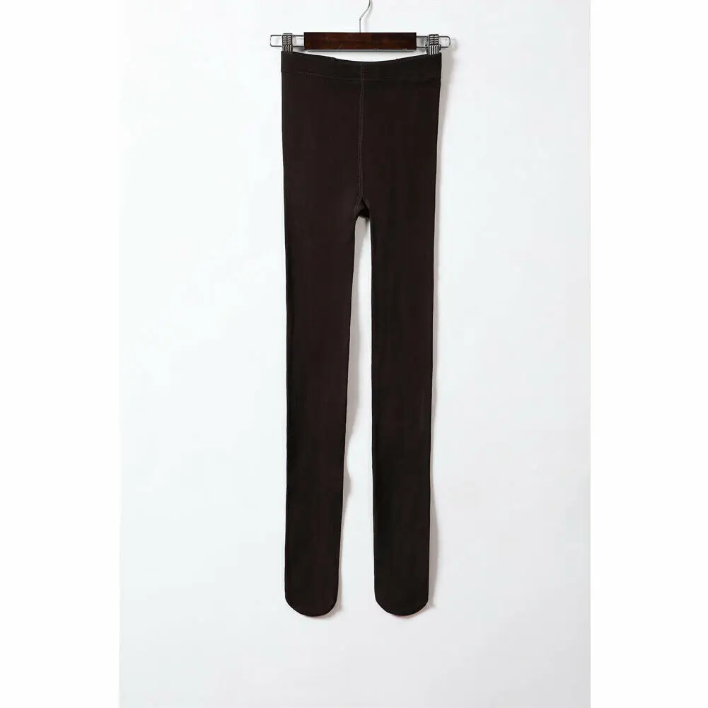 style 2 Coffee Зимние высокие эластичные колготки, женские тонкие леггинсы, женские Стрейчевые базовые флисовые теплые штаны-шланги - Цвет: style 2 Coffee