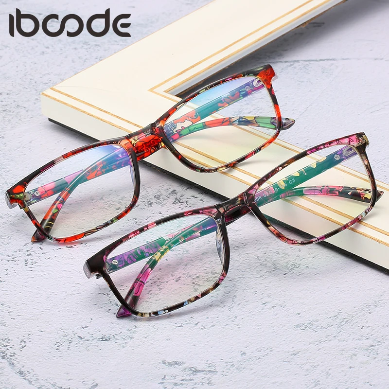 

iboode Fashion Square Glasses Frames Women Men Trending Styles Brand Optical Computer Glasses Oculos De Grau Feminino Armacao