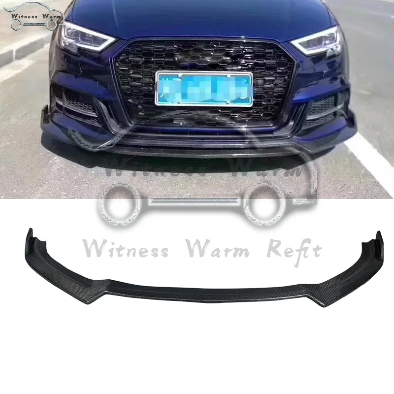 Передний бампер для-UP Audi A3 Sline и A3 S3 передний спойлер для губ из углеродного волокна передний бампер для губ сплиттер