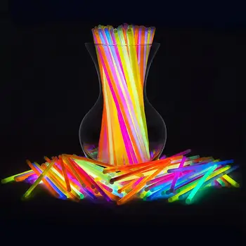 

50Pcs Multifunction Colorful Luminous Party Fluorescence Light Glow Sticks Bracelets Necklaces Neon For Party Wedding Props