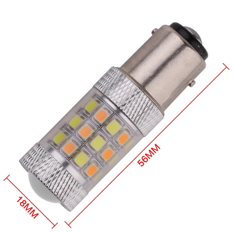 2 шт. 1157 3157 7443 2835 42 SMD BAY15D светодиодный s светодиодная лампочка в машину лампа 12-24V лампы стоп-сигнал авто резервный задний фонарь 2 цвета