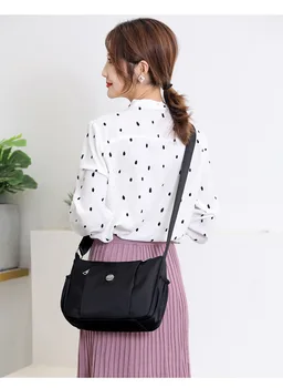 

New Style Dumpling Bag Waterproof Nylon Multi-Compartment Lightweight Shoulder WOMEN'S Bag Shoulder Bag Canvas