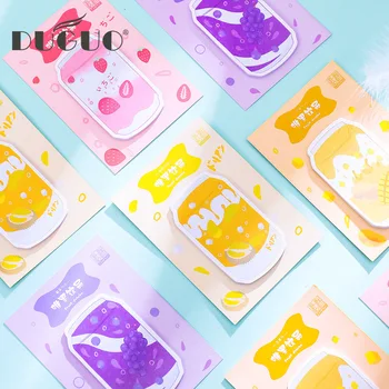 

DUGUO cute stationery creative food fruit post-it note small fresh cute note this message can tear N stickers kawaii supplies