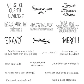

French 2020 3D New Scrapbooking For Paper Making Birthday Embossing Frame Card Craft With clear Stamps Stampin Up Set