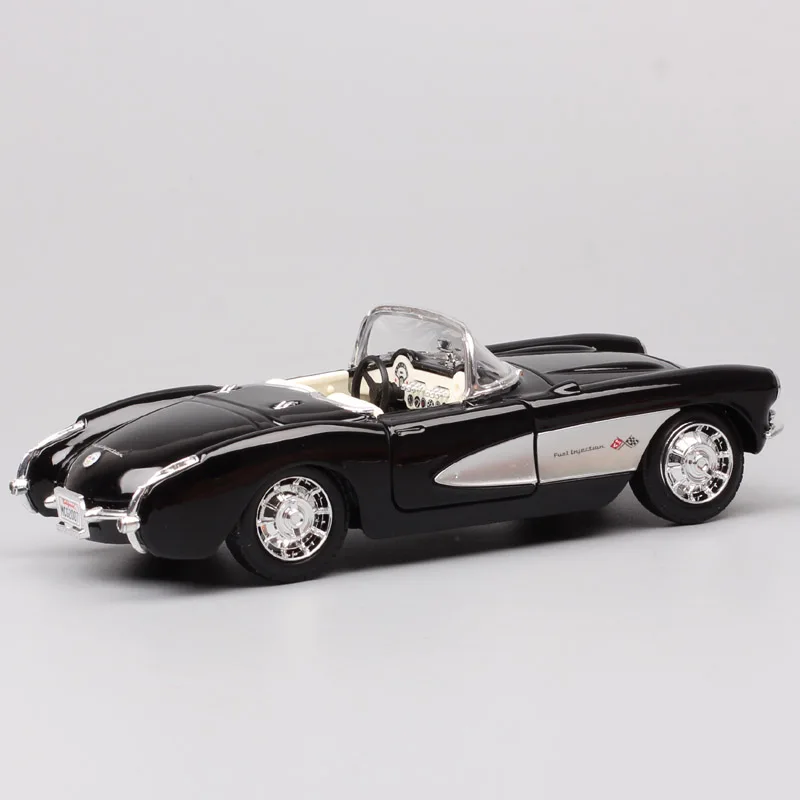 1/24 модель Maisto винтажный GM 1957 Chevrolet Corvette C1 трансформер спортивный автомобиль chevi Vette Diecasts& Toy автомобили-модельная Игрушка Дети