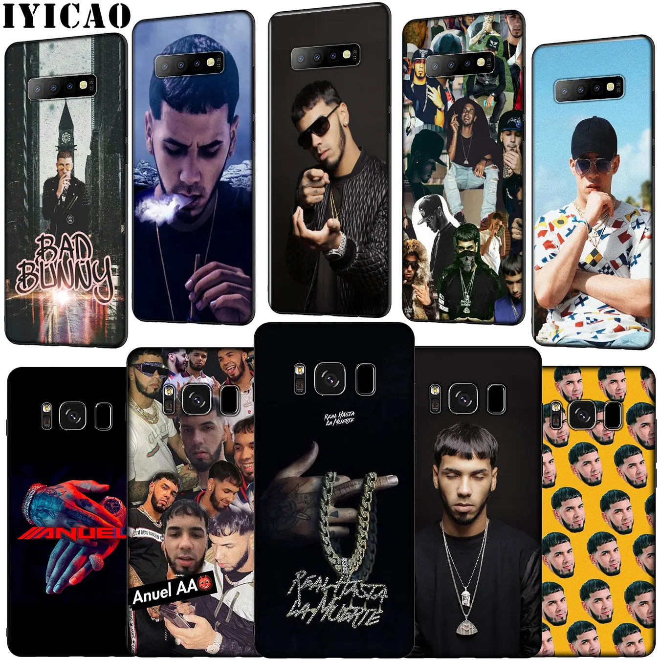 IYICAO Anuel AA Bad Bunny Мягкий силиконовый чехол для телефона Samsung Galaxy S20 Ultra S10 Lite S9 S8 Plus S6 S7