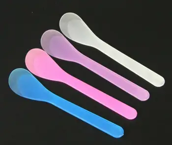 

New Facial Mask Sticks Cosmetic Spatula Scoop DIY Face Mask Spoon Lady Makeup Mixing four colors Tools SN694