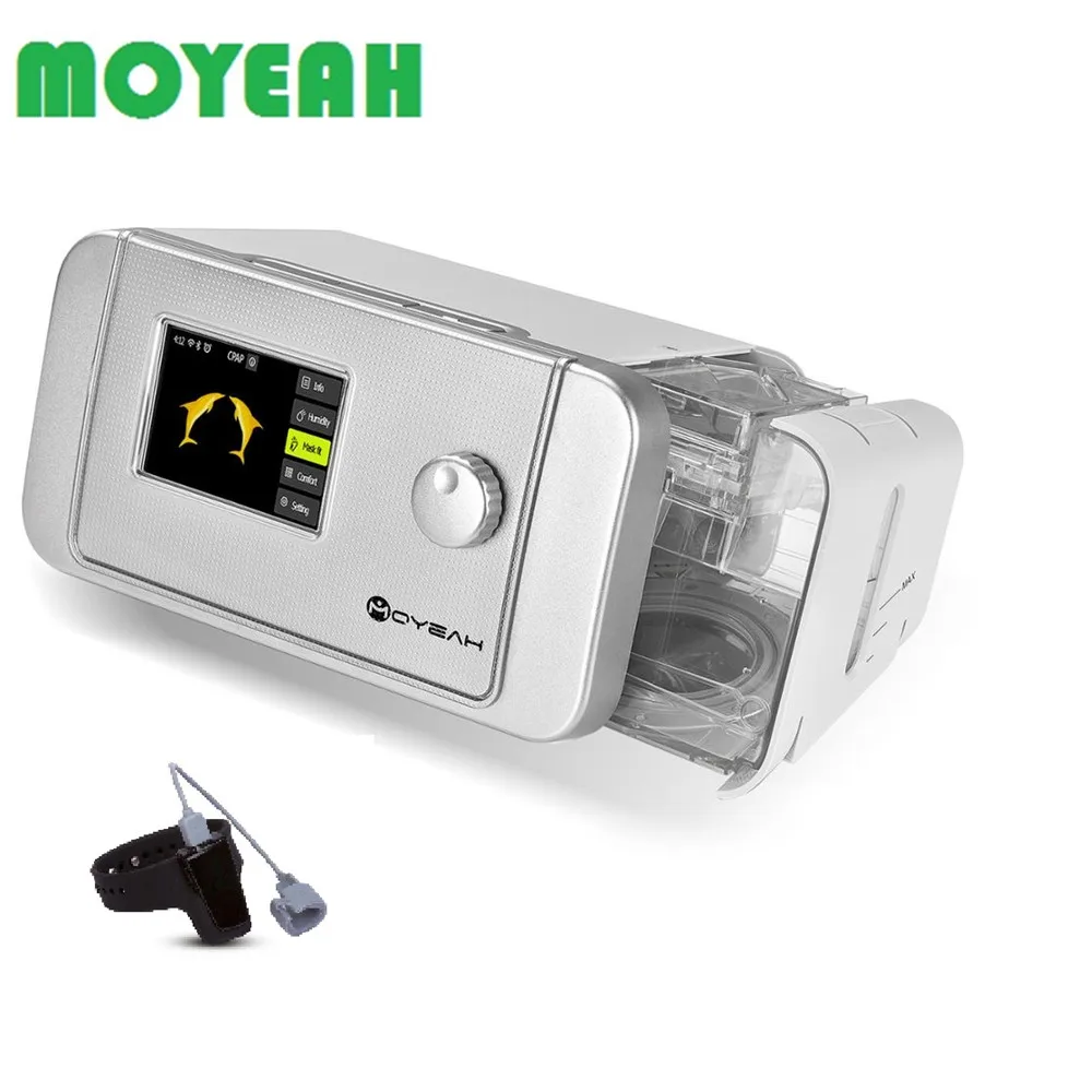 

MOYEAH APAP Machine with Wifi and Sleep Aid Watch Anti Snoring Auto CPAP Medical Equipment with Mask Hose Filters Sleep Apnea