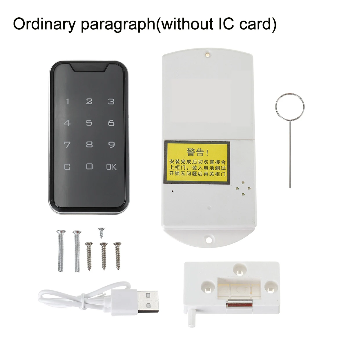 NO IC Card С IC картой, Умный Замок для шкафа с паролем, цинковый сплав, электронный замок для безопасности, шкафчик для шкафа, дверной замок с сенсорной клавиатурой, шкаф для одежды - Цвет: NO IC Card