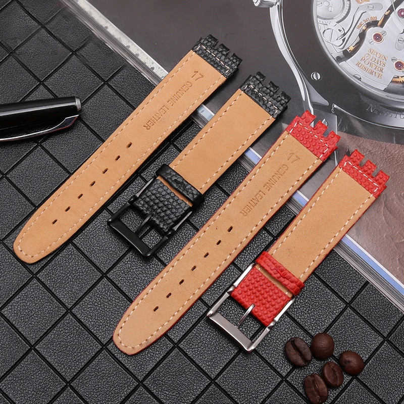 Cinturino di ricambio per cinturino in vera pelle con motivo