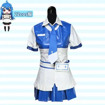 

Anime!! Azur Lane Laffey 33 Javelin 22 White Battleframe Navy Uniform Cosplay Costume Women Outfit Lovely Dress