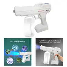 

Cordless 800ml Nano Atomization Fogger Blue Light Nano Battery Disinfection Gun Facial Steam Spray Machine Household Sprayer