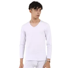 Мужские кальсоны больших размеров, белое термобелье с длинным рукавом, мужское осенне-зимнее теплое термобелье, комплект термо-белья