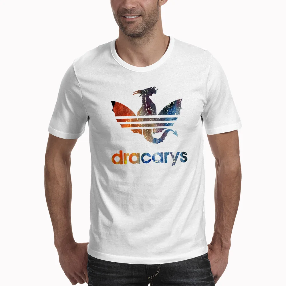 Футболки «Игры престолов» Dracarys мужские футболки harajuku в винтажном стиле Camisetas hombre футболка уличная мужская одежда - Цвет: XWT0523