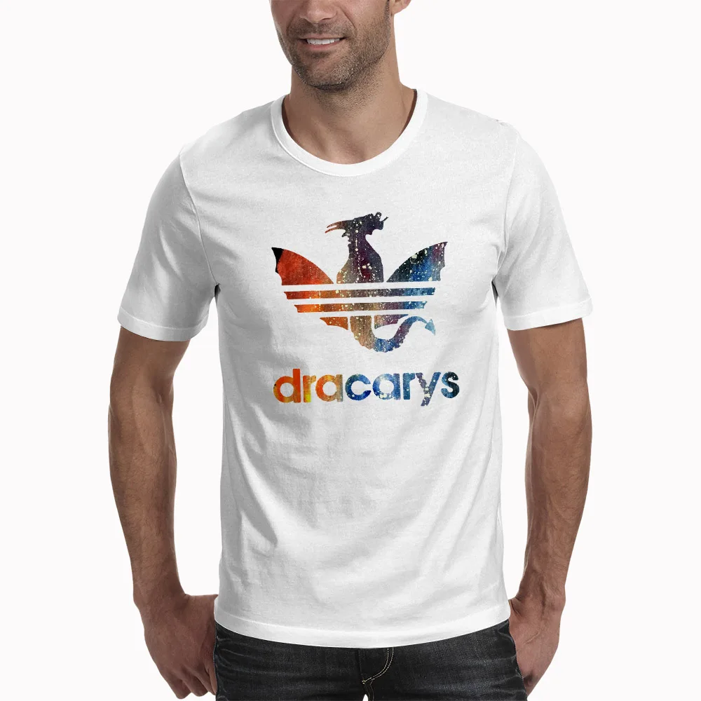 XWT0523 Футболки «Игры престолов» Dracarys мужские футболки harajuku в винтажном стиле Camisetas hombre футболка уличная мужская одежда - Цвет: XWT0523