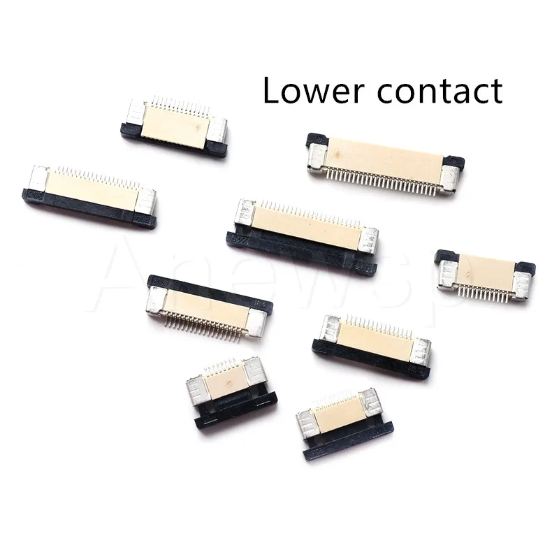 Cable Connector Fishing Hook Link Rigs 5 Pcs/Lot FFC/FPC Spacing of 0.5mm Draw-Out Type 4/5/6/7/8/9/10/11/12/14/16/18/20/22-60p Flat Cable Connector