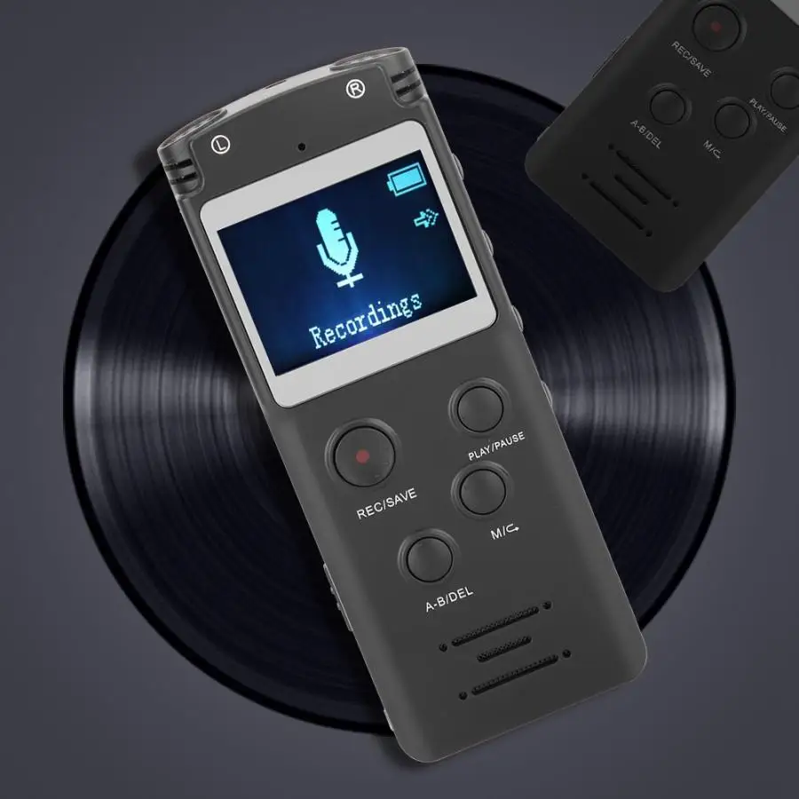 Переносной диктофон HIFI 8 Гб Профессиональный портативный аудио рекордер Диктофон поддержка внешней карты TF 64 ГБ
