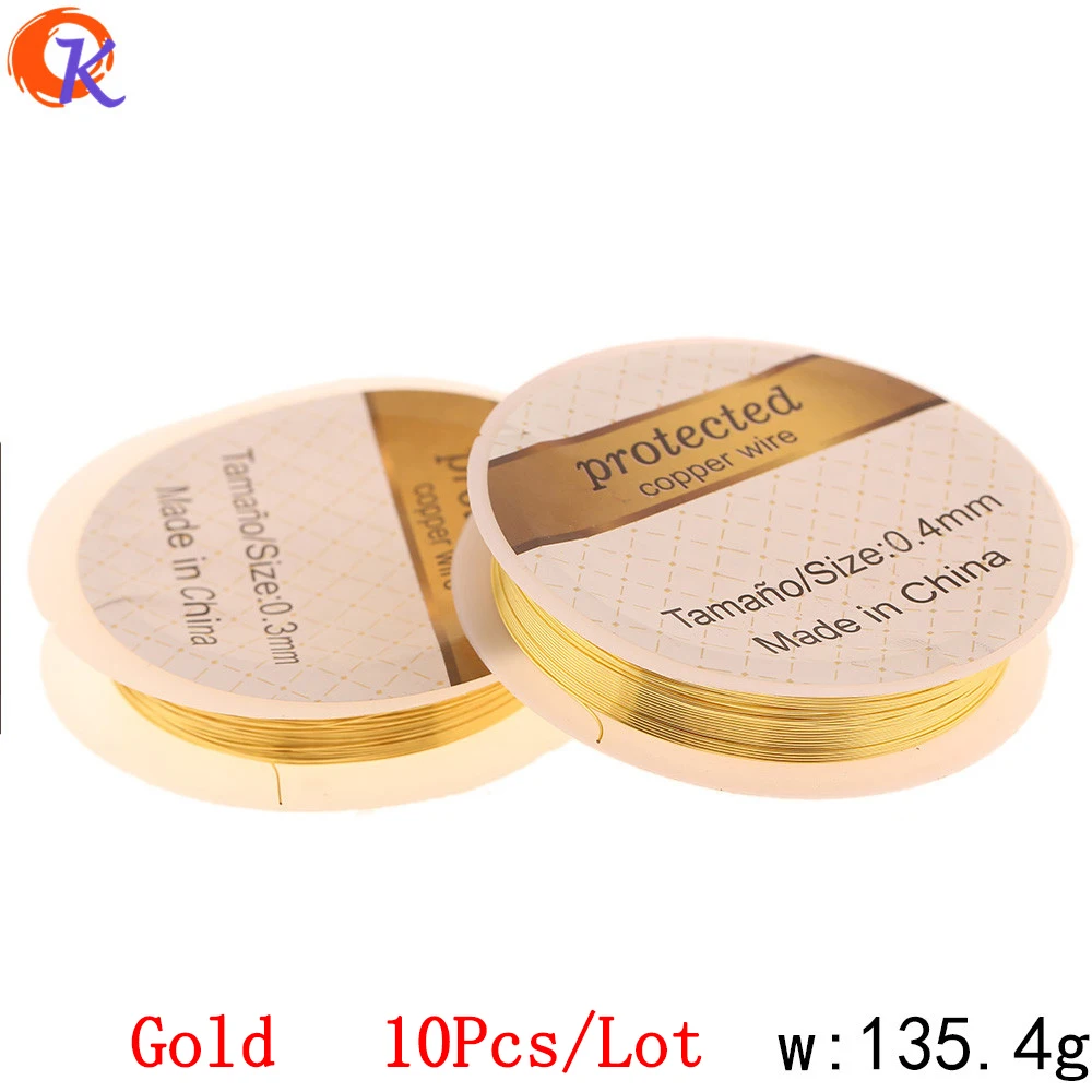 Gold Сердечный дизайн 10 шт 0,3 мм 0,4 мм ювелирные аксессуары/медная проволока/ПОДЛИННОЕ золотое покрытие/Сделай сам/ручная работа/фурнитура для сережек - Цвет: Gold