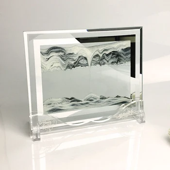 

3D Landscape Moving Sand Painting Dynamic Sand Picture Flowing Sand Painting Hourglass Decor JS22