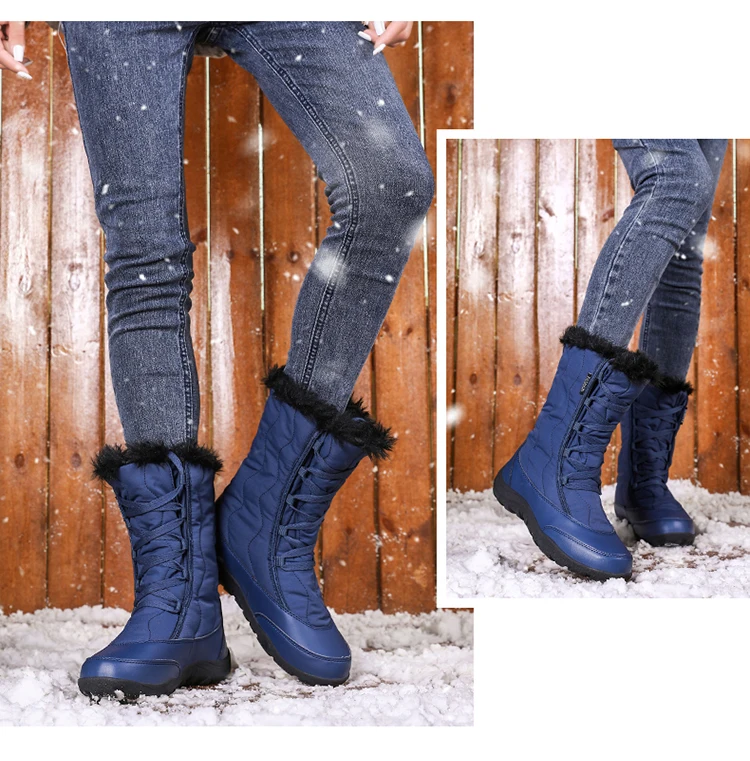 Winter Keep Warm Women Snow Boots Fashion Waterproof Women Shoes Comfortable Trend Hot Sale High Top Women Cotton Shoes