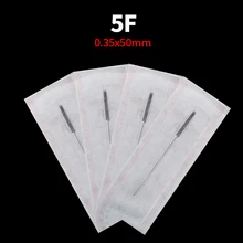 5F макияж бровей стерилизованные иглы 100 шт Перманентный макияж иглы татуировки