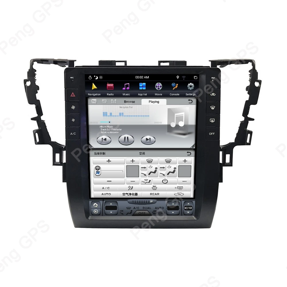 1" 4G+ 64G Android 8,1 Тесла вертикальный экран для Toyota Alphard- аудио плеер в тире Carplay 1920*1080 gps навигация
