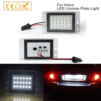 

2pcs Error Free auto lighting For Volvo 855 V70 XC97-00 SMD LED license number plate light 12V Automotive led bulbs Car-styling