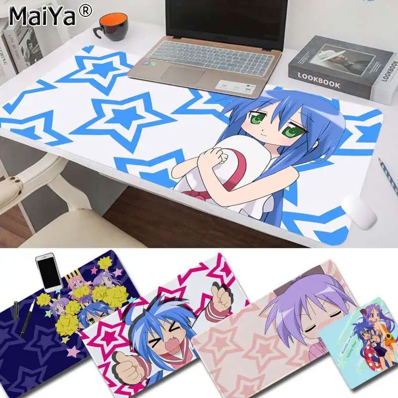 Maiya Lucky Star Izumi Konata girl прочный резиновый коврик для мыши игровой версия