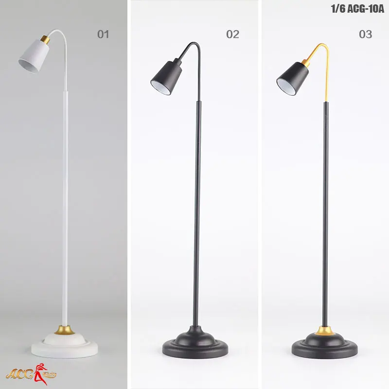 1/6 Scale Desk Lamp Model Plastic for 12" Action Figure Scene Accessories 