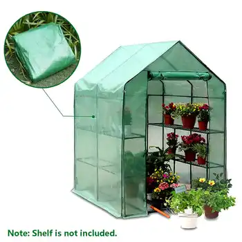 

PVC Greenhouse Cover Without Frame Shelf Garden Flower Plant Warm Shelf Shed Greenhouse Mosquito Aphids Protect Cover Durable