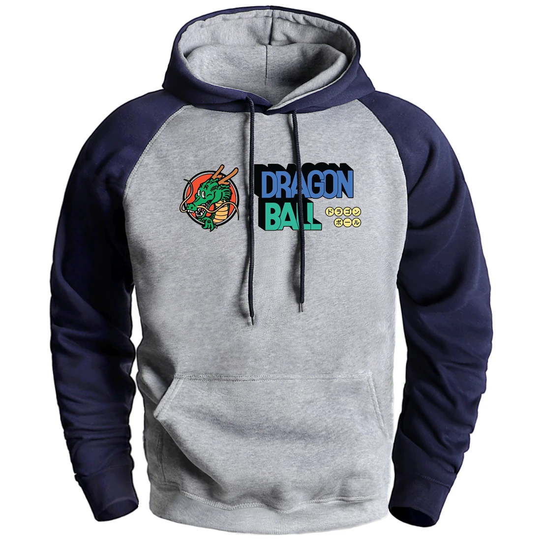 

Dragon ball Shenron Warm Fleece Sweatshirt Hooded Winter Man Casual Loose Soft High Quality Keep Warm Raglan Pullover Streetwear